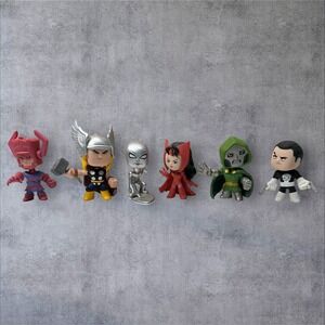 Lot of 6 Funko Marvel Mystery Minis 2014 Bobblehead Figures‎ - Loose
